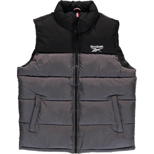 image:imageReebok Mens Midweight Insulated Quilted Puffer Vest Full Zip with Pockets  Warm Sleeveless Layer Without Bulk WaterResistant Shell Zip Pockets Easy OverSweatshirt Wear for OutdoorsFog