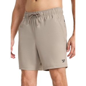 image:imageReebok Mens Pace Training 7 Short Standard Fit Lightweight Stretch Recycled Nylon FabricDriftwood