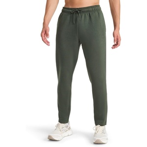 image:imageReebok Mens Patent Fleece Pant Standard Fit 30 Inseam Midweight CottonPoly FabricGrit Green