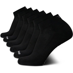 image:imageReebok Mens Quarter Socks Arch Support Performance Cushioned Socks 6 Pack  Stretch Performance Fabric Cushioned Arch Support Reinforced Heel amp Toe Shoe Size 6125Black