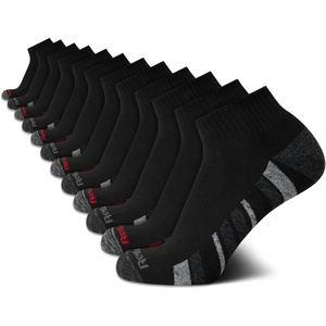 image:imageReebok Mens Quarter Socks Performance Arch Support Cushioned Socks 12 Pack  Stretch Performance Fabric Cushioned Arch Support Reinforced Heel amp Toe Shoe Size 6125Classic Black