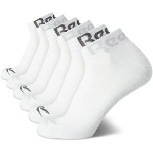 image:imageReebok Mens Quarter Socks Performance Arch Support Cushioned Socks 6 Pack  Stretch Performance Fabric Cushioned Arch Support Reinforced Heel amp Toe Shoe Size 6125Classic White