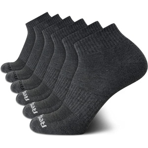 image:imageReebok Mens Quarter Socks Performance Arch Support Cushioned Socks 6 Pack  Stretch Performance Fabric Cushioned Arch Support Reinforced Heel amp Toe Shoe Size 6125All Grey