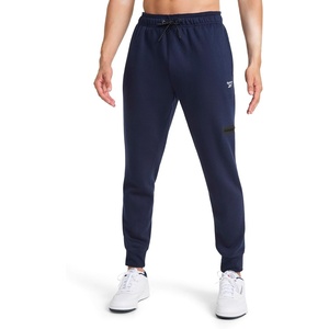 image:imageReebok Mens Radar Fleece Jogger Standard Fit 30 Inseam Midweight CottonPoly Fleece FabricNavy