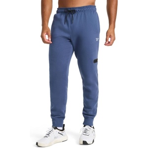 image:imageReebok Mens Radar Fleece Jogger Standard Fit 30 Inseam Midweight CottonPoly Fleece FabricWashed Indigo