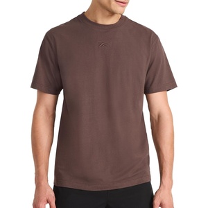 image:imageReebok Mens Short Sleeve Crewneck Embroidered TShirt Standard Fit Lightweight Stretch Cotton FabricBracken  Premier Embroidery