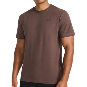 image:imageReebok Mens Short Sleeve Crewneck Embroidered TShirt Standard Fit Lightweight Stretch Cotton FabricBracken  Vector Embroidery