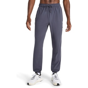 image:imageReebok Mens Slam Dunk Cinch Pant Standard Fit 31 Inseam Lightweight Stretch Poly Jersey FabricEbony