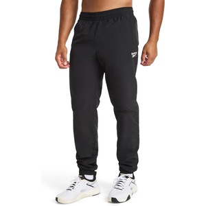 image:imageReebok Mens Track Pant Standard Fit 31 Inseam Lightweight Nylon FabricBlack