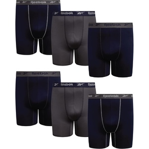 image:imageReebok Mens Underwear  6 Pack Performance Mens Big amp Tall Boxer Briefs  Steady Breathable Comfort for Every Day Dependable Underwear That Stays Supportive Through Busy RoutinesMaritime BlueDark GreyMaritime Blue