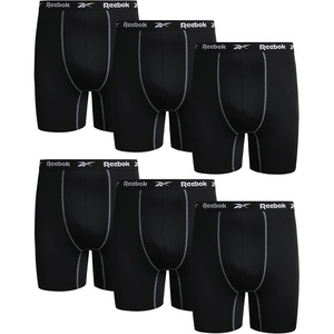 image:imageReebok Mens Underwear  6 Pack Performance Mens Big amp Tall Boxer Briefs  Steady Breathable Comfort for Every Day Dependable Underwear That Stays Supportive Through Busy RoutinesAll Black