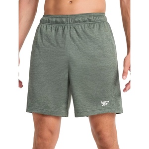 image:imageReebok Mens Viper 20 7 Short Standard Fit Lightweight Poly Grid Mesh FabricGrit Green Heather