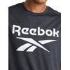 image:imageReebok Apparel Mens Gladiator Large Logo Muscle Black HeatherBlack Heather