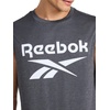 image:imageReebok Apparel Mens Gladiator Large Logo Muscle Black HeatherEbony Heather