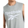 image:imageReebok Apparel Mens Gladiator Large Logo Muscle Black HeatherVintage Moss Heather