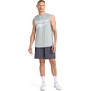 image:imageReebok Apparel Mens Gladiator Large Logo Muscle Black HeatherVintage Moss Heather
