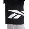 image:imageReebok Mens Big Short Sleeve Crewneck TShirt Standard Fit Lightweight CottonPoly Jersey FabricBlack