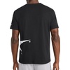 image:imageReebok Mens Big Short Sleeve Crewneck TShirt Standard Fit Lightweight CottonPoly Jersey FabricBlack