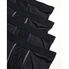 image:imageReebok Mens Boxer Briefs  4 Pack Stretch Performance Boxers for Men with Functional Fly 6 Inseam Mens Underwear Boxers Size Small BlackBlackBlackBlack