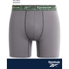 image:imageReebok Mens Boxer Briefs  4 Pack Stretch Performance Moisture Wicking Mens Underwear Boxers with Contour Pouch Sizes SXL Size Small BlackBlackened PearlDark Ivy Print