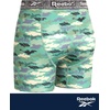 image:imageReebok Mens Boxer Briefs  4 Pack Stretch Performance Moisture Wicking Mens Underwear Boxers with Contour Pouch Sizes SXL Size Small BlackBlackened PearlDark Ivy Print