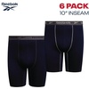 image:imageReebok Mens Boxer Briefs  6 Pack Big amp Tall Performance Mens Underwear  Extra Thigh Coverage for a Secure Feel During Work and Workouts Smooth Design Helps Reduce IrritationMaritime BlueDark GreyMaritime Blue