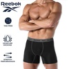 image:imageReebok Mens Boxer Briefs 8 Pack Soft Athletic Boxers with Contour Pouch  Smooth Soft Feel Designed for Everyday Comfort Elastic Waistband Stays in Place Without IrritationBlackDark GreyBlackLight Grey