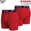image:imageReebok Mens Boxer Briefs 8 Pack Soft Athletic Boxers with Contour Pouch  Smooth Soft Feel Designed for Everyday Comfort Elastic Waistband Stays in Place Without IrritationLight GreyMaritime BlueRedMaritime Blue