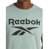 image:imageReebok Mens Core Short Sleeve Crewneck TShirt Standard Fit Lightweight CottonPoly Jersey FabricChinois Green