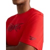 image:imageReebok Mens Daybreak Crewneck TShirt Standard Fit Lightweight CottonPoly Jersey FabricVector Red