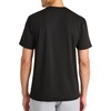 image:imageReebok Mens Force Short Sleeve Crewneck TShirt Standard Fit Lightweight Super Stretch Poly Square Hole Mesh FabricBlack