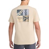 image:imageReebok Mens Graphic Crewneck TShirt Standard Fit Lightweight CottonPoly Jersey FabricWhite Pepper
