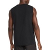 image:imageReebok Mens Legacy Sleeveless Crewneck Tank Top Standard Fit Lightweight CottonPoly Jersey FabricBlack
