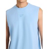image:imageReebok Mens Legacy Sleeveless Crewneck Tank Top Standard Fit Lightweight CottonPoly Jersey FabricPlacid Blue