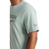 image:imageReebok Mens Logo TShirt Standard Fit Lightweight CottonPoly Jersey FabricIceberg Green