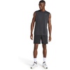 image:imageReebok Mens Muscle Performance Crewneck Tank TopBlack Heather  Gains