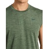 image:imageReebok Mens Muscle Performance Crewneck Tank TopDuck Green Heather  Gains