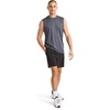 image:imageReebok Mens Muscle Performance Crewneck Tank TopEbony Heather  Gains Performance