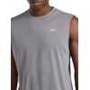 image:imageReebok Mens Muscle Performance Crewneck Tank TopQuietshade Heather  Gains Performance