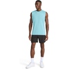 image:imageReebok Mens Muscle Performance Crewneck Tank TopReef Waters Heather  Gains Performance