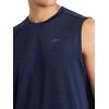 image:imageReebok Mens Muscle Performance Crewneck Tank TopVector Navy Heather  Gains