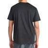 image:imageReebok Mens Reflective Small Logo Crewneck TShirt Standard Fit Lightweight Cool Touch Jersey FabricBlack Heather  Lightning