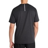 image:imageReebok Mens Reflective Small Logo Crewneck TShirt Standard Fit Lightweight Cool Touch Jersey FabricBlack Heather  Showdown