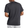 image:imageReebok Mens Reflective Small Logo Crewneck TShirt Standard Fit Lightweight Cool Touch Jersey FabricBlack Heather  Sonic Bolt