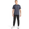 image:imageReebok Mens Reflective Small Logo Crewneck TShirt Standard Fit Lightweight Cool Touch Jersey FabricEbony Heather  Lightning