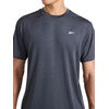 image:imageReebok Mens Reflective Small Logo Crewneck TShirt Standard Fit Lightweight Cool Touch Jersey FabricEbony Heather  Lightning