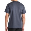 image:imageReebok Mens Reflective Small Logo Crewneck TShirt Standard Fit Lightweight Cool Touch Jersey FabricEbony Heather  Lightning
