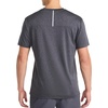 image:imageReebok Mens Reflective Small Logo Crewneck TShirt Standard Fit Lightweight Cool Touch Jersey FabricEbony Heather  Showdown