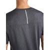 image:imageReebok Mens Reflective Small Logo Crewneck TShirt Standard Fit Lightweight Cool Touch Jersey FabricEbony Heather  Showdown