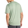 image:imageReebok Mens Reflective Small Logo Crewneck TShirt Standard Fit Lightweight Cool Touch Jersey FabricIceberg Green  Bolt Strike